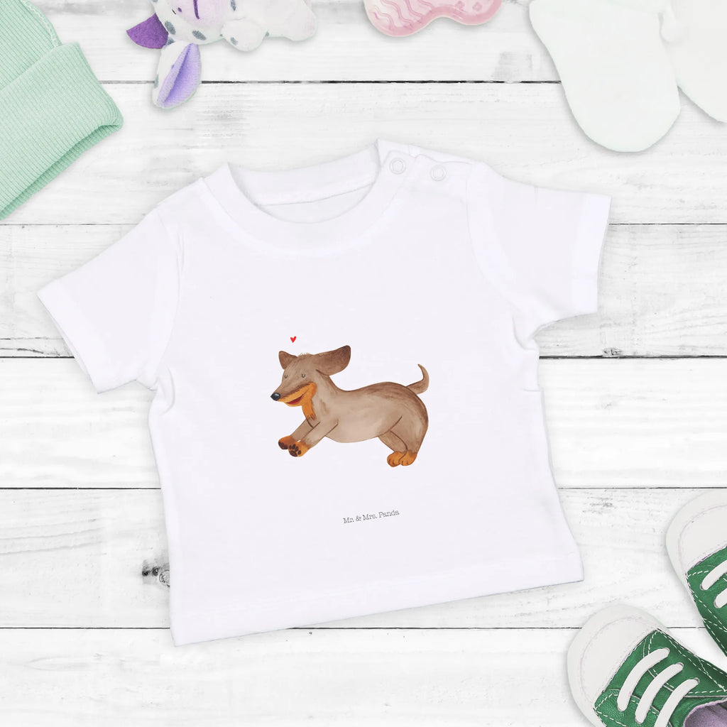 Organic Baby Shirt Hund Dackel Baby T-Shirt, Jungen Baby T-Shirt, Mädchen Baby T-Shirt, Shirt, Hund, Hundemotiv, Haustier, Hunderasse, Tierliebhaber, Hundebesitzer, Sprüche, Hunde, Dackel, Dachshund, happy dog