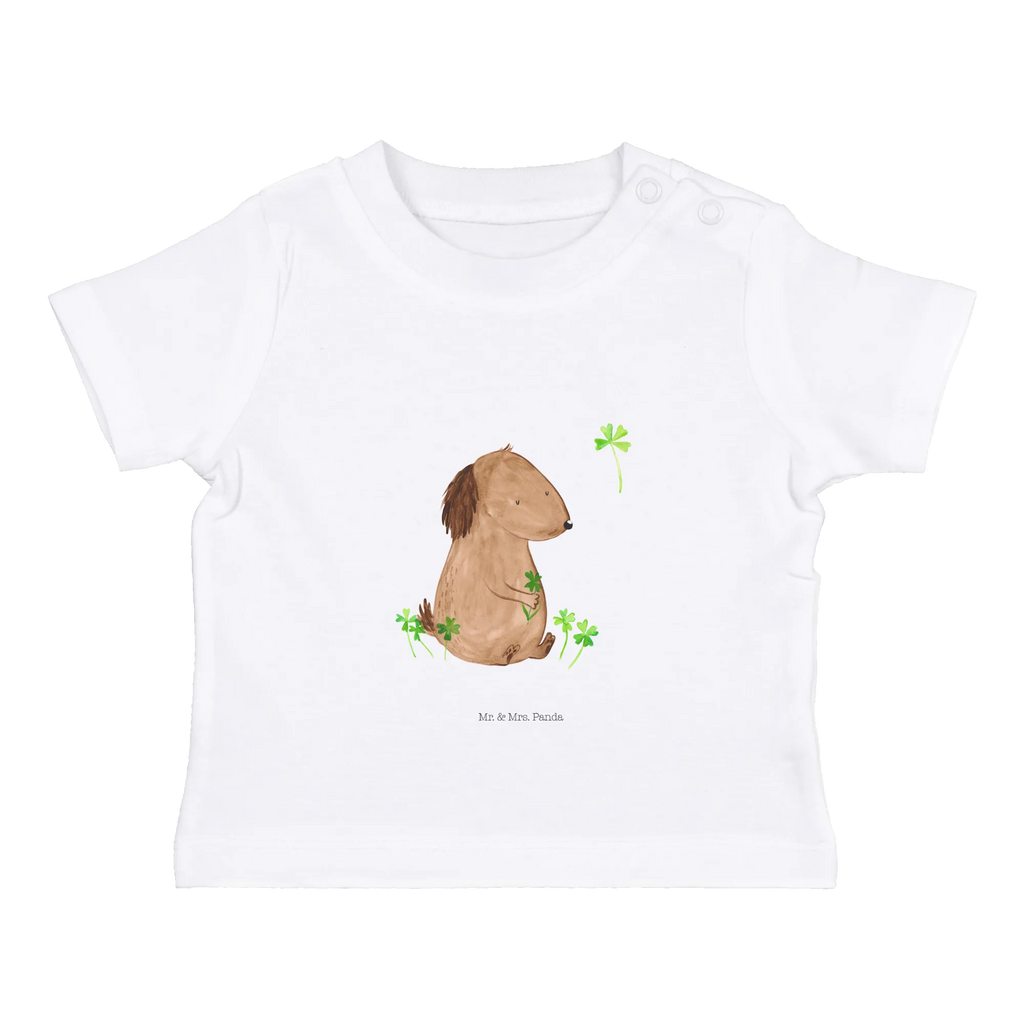 Organic Baby Shirt Hund Kleeblatt Baby T-Shirt, Jungen Baby T-Shirt, Mädchen Baby T-Shirt, Shirt, Hund, Hundemotiv, Haustier, Hunderasse, Tierliebhaber, Hundebesitzer, Sprüche, Kleeblatt, Glück, Tagträume, Motivation, Neuanfang, Geschenk, Glücksbringer, Selbstliebe, Achtsamkeit