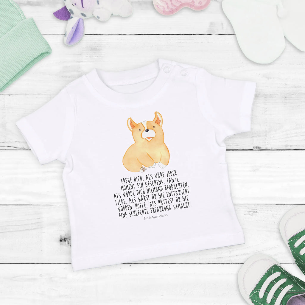 Organic Baby Shirt Corgie Baby T-Shirt, Jungen Baby T-Shirt, Mädchen Baby T-Shirt, Shirt, Hund, Hundemotiv, Haustier, Hunderasse, Tierliebhaber, Hundebesitzer, Sprüche, Corgie, Welsh Corgie Pembroke, britisch, Motivation, Spruch, Hundespruch, Lebensfreude