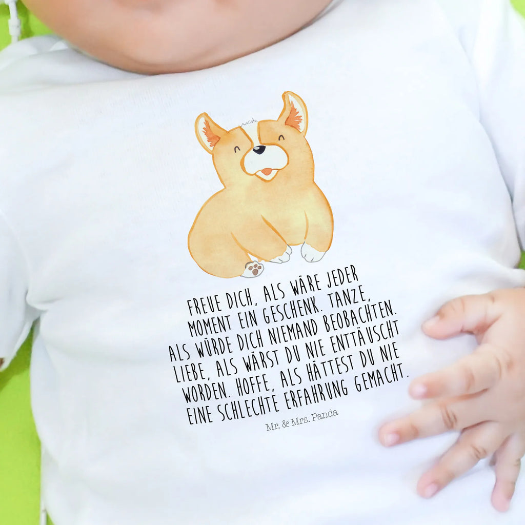 Organic Baby Shirt Corgie Baby T-Shirt, Jungen Baby T-Shirt, Mädchen Baby T-Shirt, Shirt, Hund, Hundemotiv, Haustier, Hunderasse, Tierliebhaber, Hundebesitzer, Sprüche, Corgie, Welsh Corgie Pembroke, britisch, Motivation, Spruch, Hundespruch, Lebensfreude