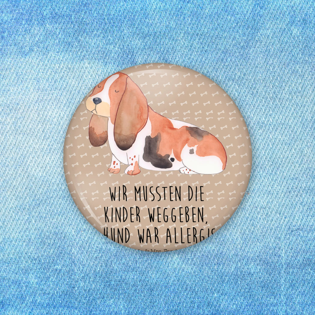 Button Hund Basset Hound 50mm Button, Button, Pin, Anstecknadel, Hund, Hundemotiv, Haustier, Hunderasse, Tierliebhaber, Hundebesitzer, Sprüche, Basset Hound, Basset, Hundeliebe, kinderlos