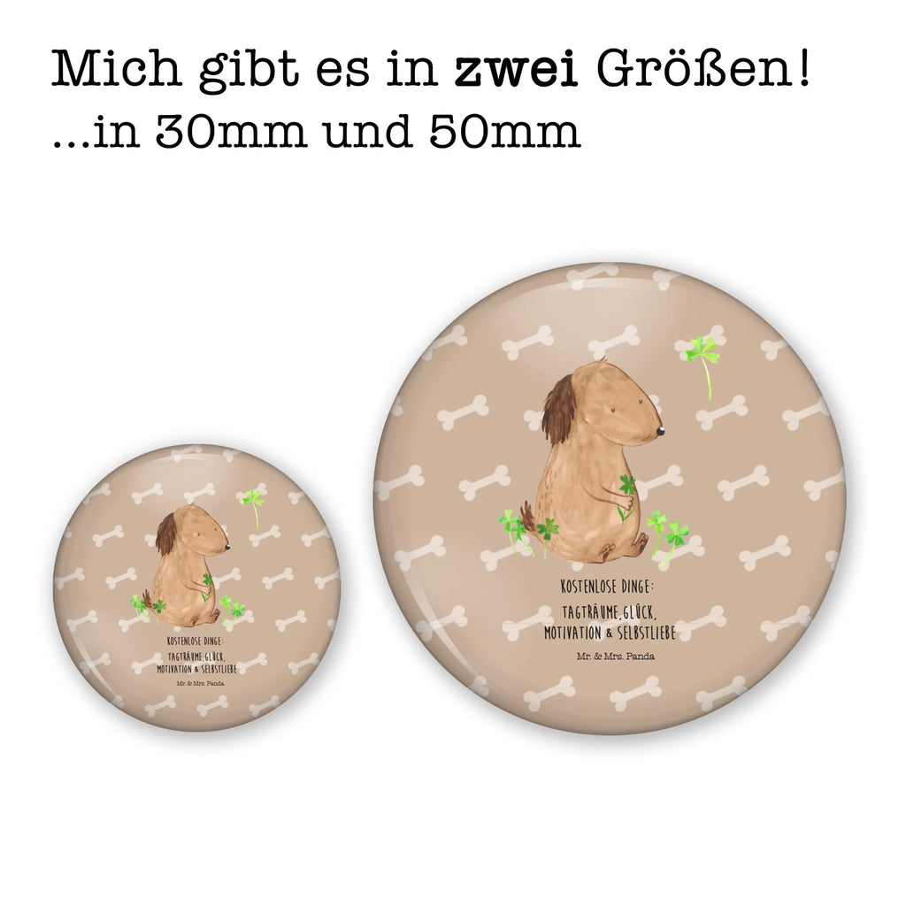 Button Hund Kleeblatt 50mm Button, Button, Pin, Anstecknadel, Hund, Hundemotiv, Haustier, Hunderasse, Tierliebhaber, Hundebesitzer, Sprüche, Kleeblatt, Glück, Tagträume, Motivation, Neuanfang, Geschenk, Glücksbringer, Selbstliebe, Achtsamkeit