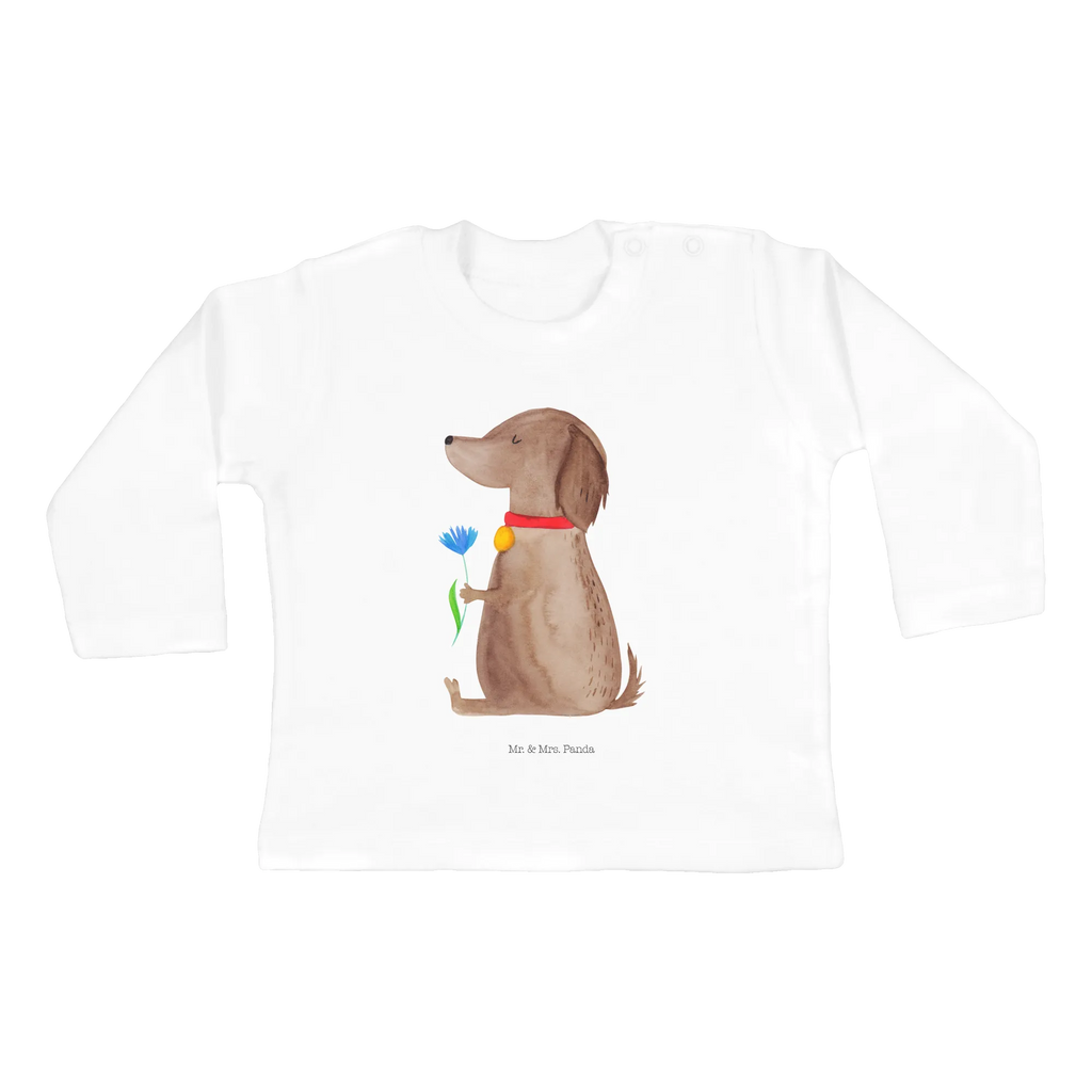 Baby Longsleeve Hund Blume Mädchen, Jungen, Baby, Langarm, Bio, Kleidung, Hund, Hundemotiv, Haustier, Hunderasse, Tierliebhaber, Hundebesitzer, Sprüche, Hunde, Frauchen, Hundeliebe