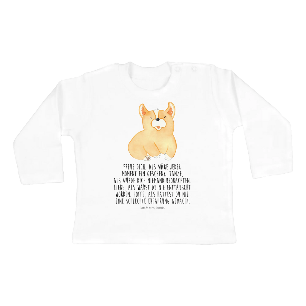 Baby Longsleeve Corgie Mädchen, Jungen, Baby, Langarm, Bio, Kleidung, Hund, Hundemotiv, Haustier, Hunderasse, Tierliebhaber, Hundebesitzer, Sprüche, Corgie, Welsh Corgie Pembroke, britisch, Motivation, Spruch, Hundespruch, Lebensfreude