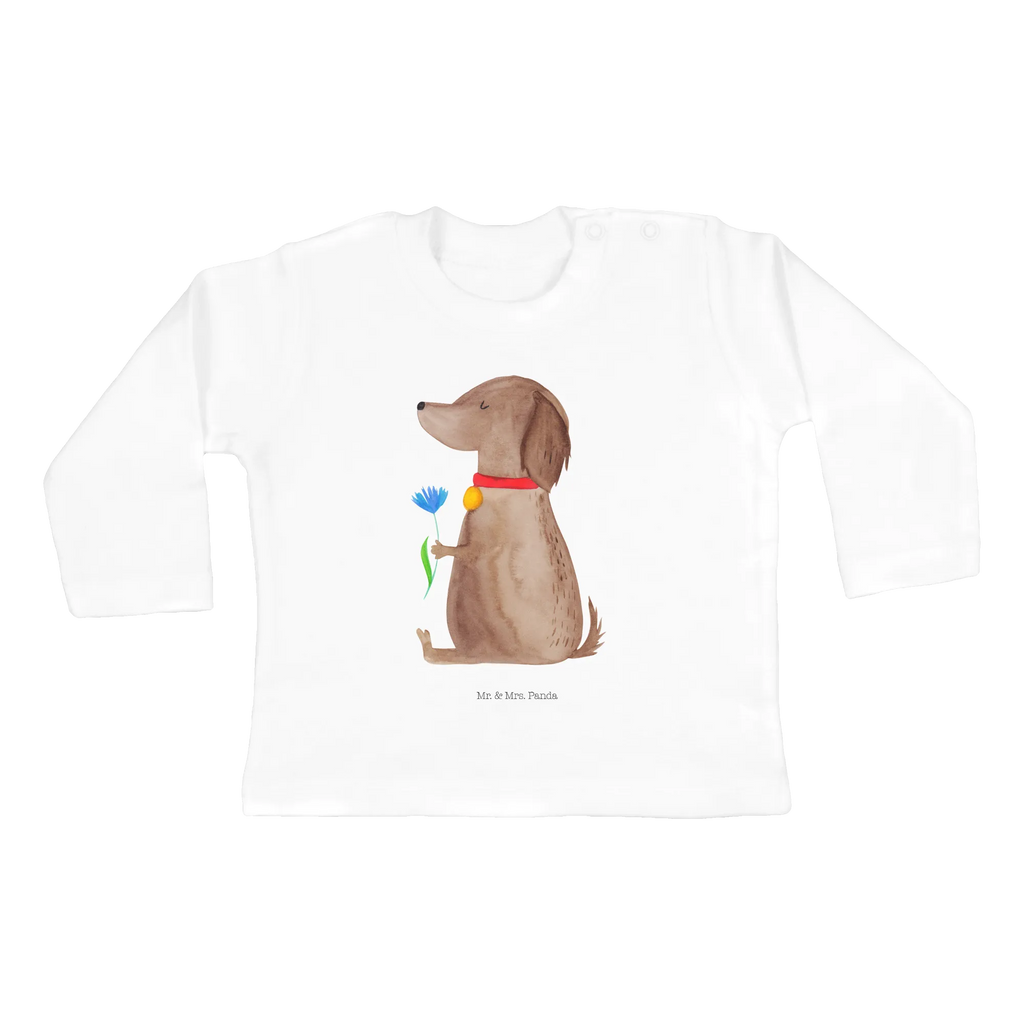 Baby Longsleeve Hund Blume Mädchen, Jungen, Baby, Langarm, Bio, Kleidung, Hund, Hundemotiv, Haustier, Hunderasse, Tierliebhaber, Hundebesitzer, Sprüche, Hunde, Frauchen, Hundeliebe