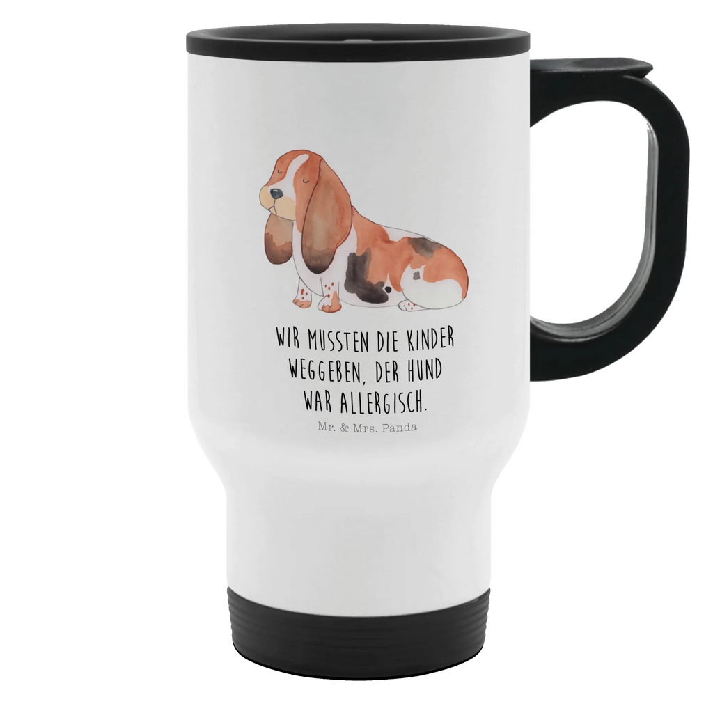 Thermobecher Hund Basset Hound Thermobecher, To Go Becher, Thermotasse, Kaffeebecher, Isolierbecher, Thermobecher To Go, Warmhaltetasse, Edelstahlbecher, Reisebecher, Tasse mit Deckel, Thermobecher für 400 ml, Kaffeetasse zum Mitnehmen, Tasse zum Mitnehmen, Spülmaschinenfest, Hund, Hundemotiv, Haustier, Hunderasse, Tierliebhaber, Hundebesitzer, Sprüche, Basset Hound, Basset, Hundeliebe, kinderlos