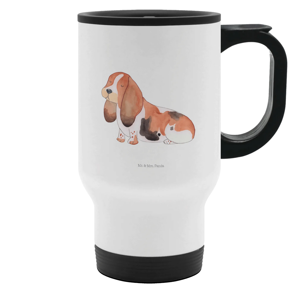 Thermobecher Hund Basset Hound Thermobecher, To Go Becher, Thermotasse, Kaffeebecher, Isolierbecher, Thermobecher To Go, Warmhaltetasse, Edelstahlbecher, Reisebecher, Tasse mit Deckel, Thermobecher für 400 ml, Kaffeetasse zum Mitnehmen, Tasse zum Mitnehmen, Spülmaschinenfest, Hund, Hundemotiv, Haustier, Hunderasse, Tierliebhaber, Hundebesitzer, Sprüche, Basset Hound, Basset, Hundeliebe, kinderlos