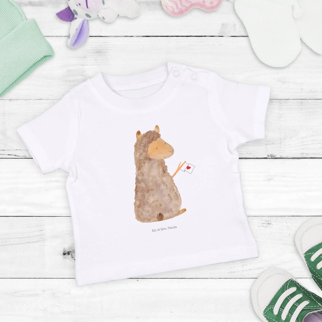 Organic Baby Shirt Alpaka Fahne Baby T-Shirt, Jungen Baby T-Shirt, Mädchen Baby T-Shirt, Shirt, Alpaka, Lama, Alpakas, Lamas, Liebe