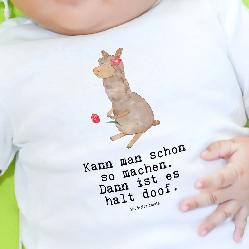 Baby Longsleeve Alpaka Blume Mädchen, Jungen, Baby, Langarm, Bio, Kleidung, Alpaka, Lama, Blume, Lamas, Alpaka Zitat, Alpaka Spruch, Alpaka Dekor, Alpaka Geschenk, Alpaka Dekoration, Alpaka Witz, Motiv Alpaka