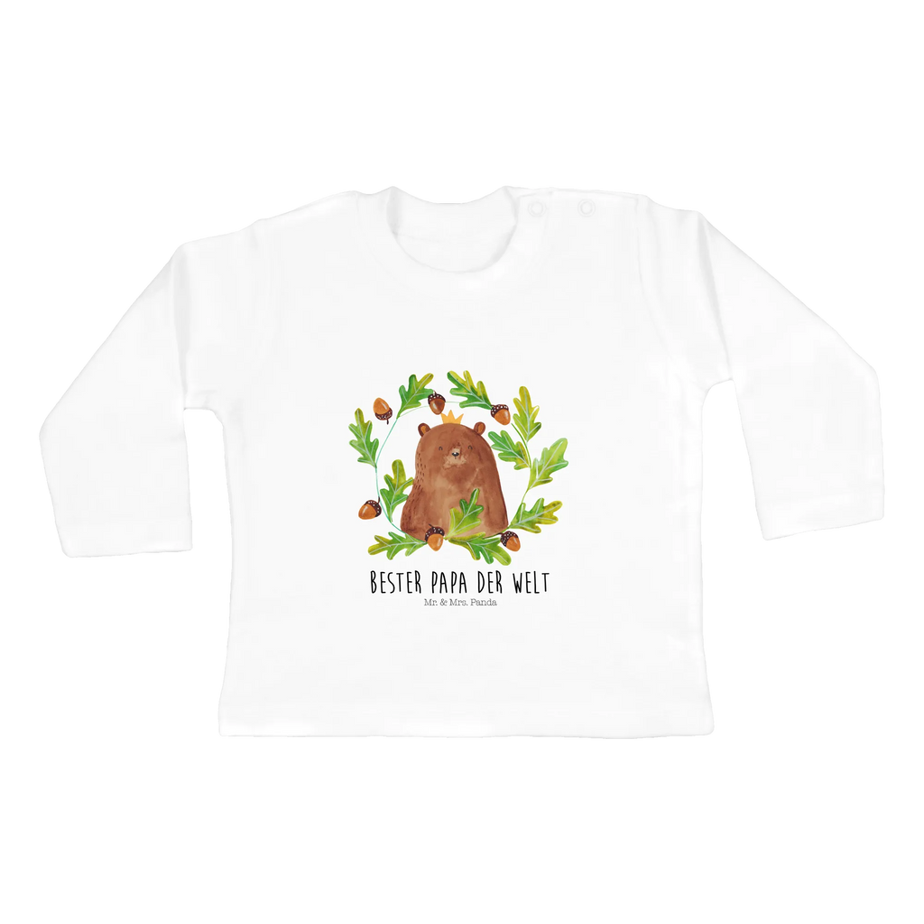 Baby Longsleeve Bär König Mädchen, Jungen, Baby, Langarm, Bio, Kleidung, Bär, Teddy, Teddybär, Papa, Papa Bär, bester Vater, bester Papa, weltbester Papa, Vatertag, Vater, Dad, Daddy, Papi