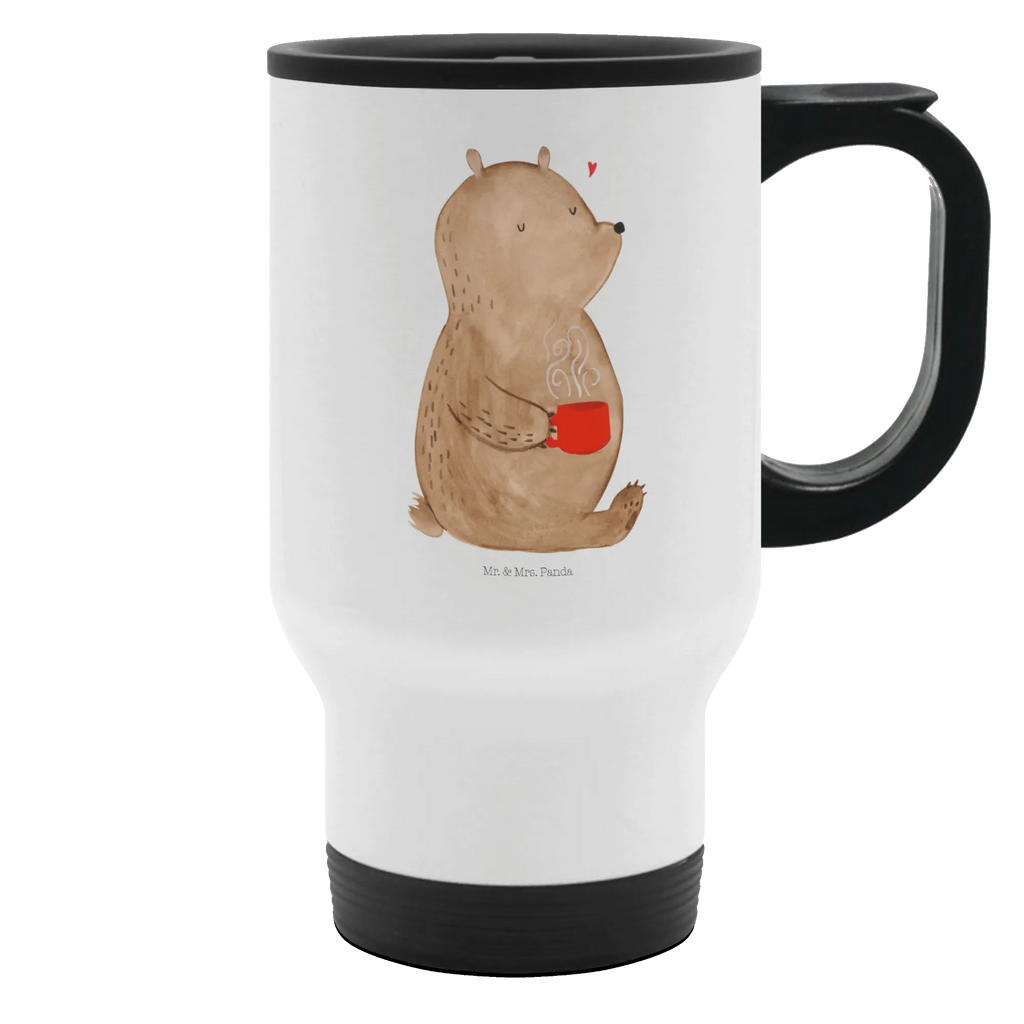 Thermobecher Bär Kaffee Thermobecher, To Go Becher, Thermotasse, Kaffeebecher, Isolierbecher, Thermobecher To Go, Warmhaltetasse, Edelstahlbecher, Reisebecher, Tasse mit Deckel, Thermobecher für 400 ml, Kaffeetasse zum Mitnehmen, Tasse zum Mitnehmen, Spülmaschinenfest, Bär, Teddy, Teddybär, Kaffee, Coffee, Bären, guten Morgen, Morgenroutine, Welt erobern, Welt retten, Motivation