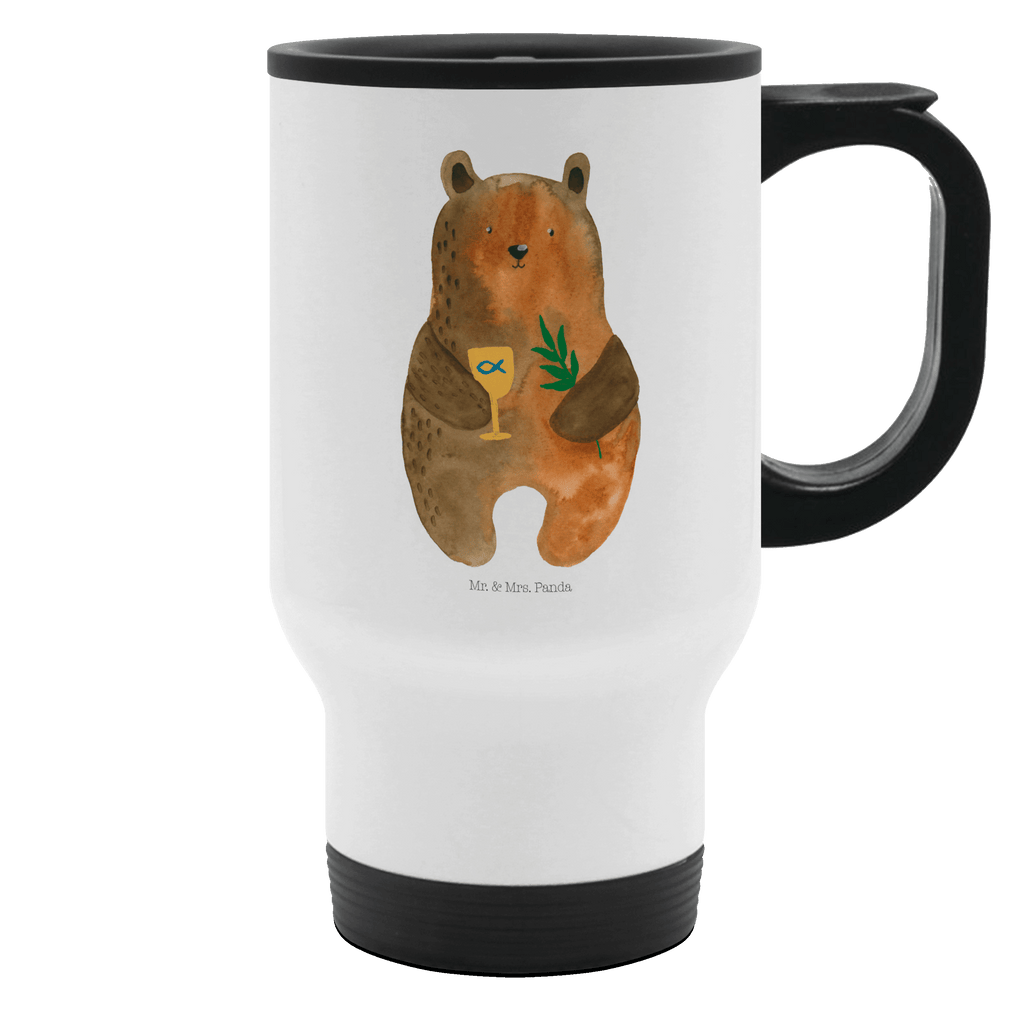 Thermobecher Konfirmation-Bär Thermobecher, To Go Becher, Thermotasse, Kaffeebecher, Isolierbecher, Thermobecher To Go, Warmhaltetasse, Edelstahlbecher, Reisebecher, Tasse mit Deckel, Thermobecher für 400 ml, Kaffeetasse zum Mitnehmen, Tasse zum Mitnehmen, Spülmaschinenfest, Bär, Teddy, Teddybär, Konfirmation, Kirche, evangelisch, Gottesdienst