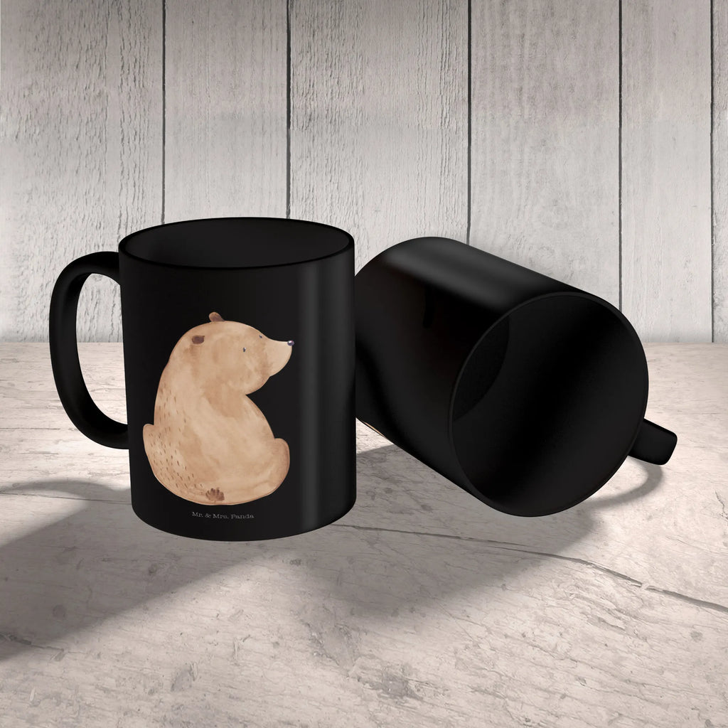 Tasse Bär Schulterblick Tasse, Kaffeetasse, Teetasse, Becher, Kaffeebecher, Teebecher, Keramiktasse, Porzellantasse, Büro Tasse, Geschenk Tasse, Tasse Sprüche, Tasse Motive, Kaffeetassen, Tasse bedrucken, Designer Tasse, Cappuccino Tassen, Schöne Teetassen, Bär, Teddy, Teddybär, Selbstachtung, Weltansicht, Motivation, Bären, Bärenliebe, Weisheit