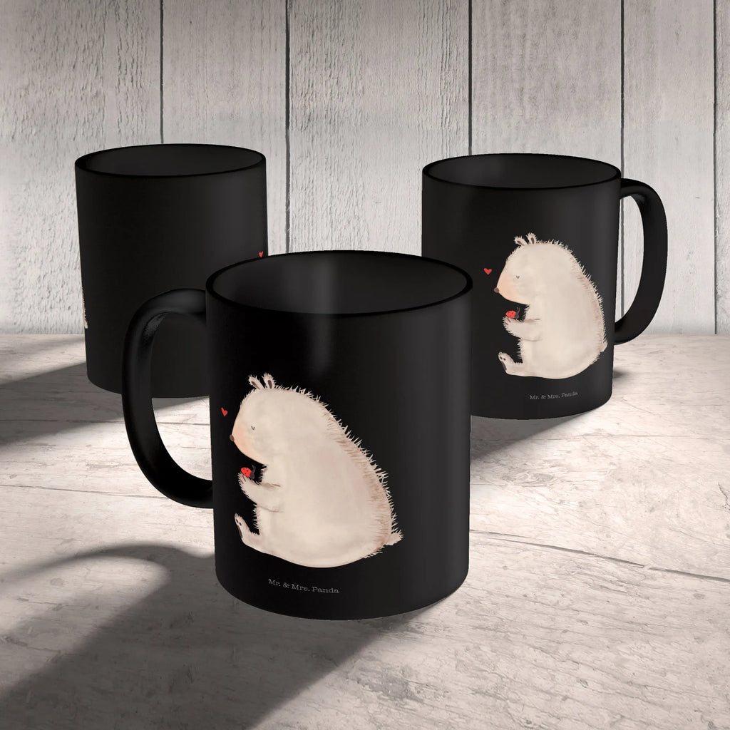 Tasse Bär mit Marienkäfer Tasse, Kaffeetasse, Teetasse, Becher, Kaffeebecher, Teebecher, Keramiktasse, Porzellantasse, Büro Tasse, Geschenk Tasse, Tasse Sprüche, Tasse Motive, Kaffeetassen, Tasse bedrucken, Designer Tasse, Cappuccino Tassen, Schöne Teetassen, Bär, Teddy, Teddybär, Marienkäfer, Liebe, Freiheit, Motivation, Das Leben ist schön