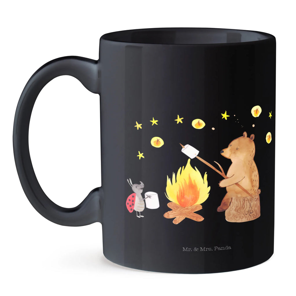 Tasse Bär & Marienkäfer Lagerfeuer Tasse, Kaffeetasse, Teetasse, Becher, Kaffeebecher, Teebecher, Keramiktasse, Porzellantasse, Büro Tasse, Geschenk Tasse, Tasse Sprüche, Tasse Motive, Kaffeetassen, Tasse bedrucken, Designer Tasse, Cappuccino Tassen, Schöne Teetassen, Bär, Teddy, Teddybär, Lagerfeuer