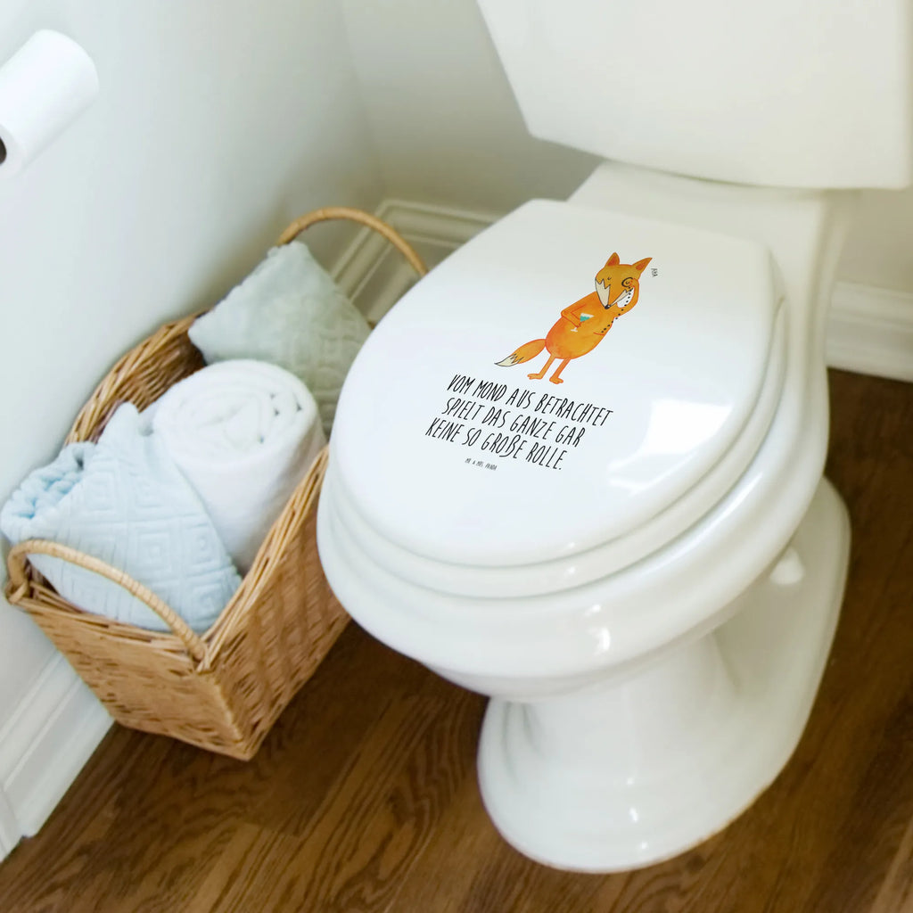 Motiv WC Sitz Fuchs Lord Klobrille, Klodeckel, Toilettendeckel, WC-Sitz, Toilette, Fuchs, Füchse, tröstende Worte, Spruch lustig, Liebeskummer Geschenk, Motivation Spruch, Problemlösung