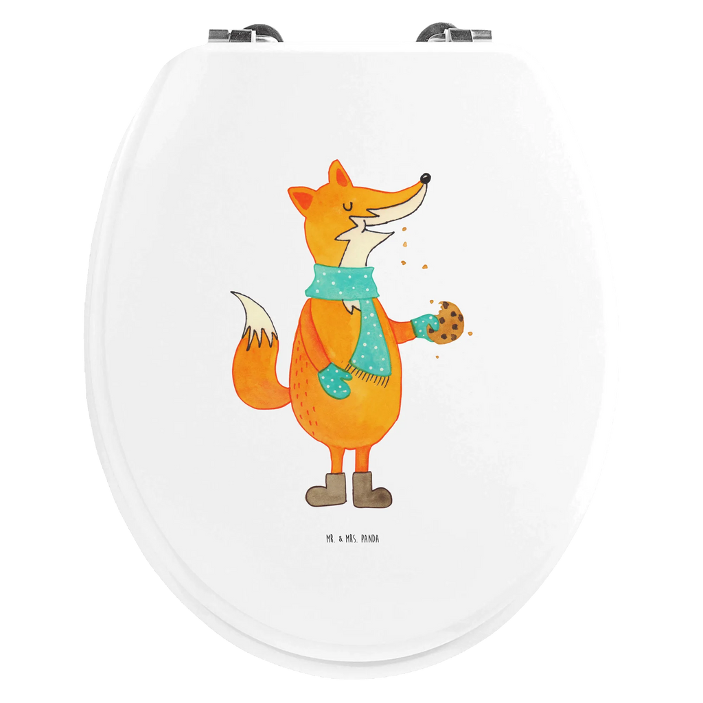 Motiv WC Sitz Fuchs Keks Klobrille, Klodeckel, Toilettendeckel, WC-Sitz, Toilette, Fuchs, Füchse, Backen Spruch, Kekse, Winter, Weihnachtszeit, Plätzchen, Liebe, Küche Deko