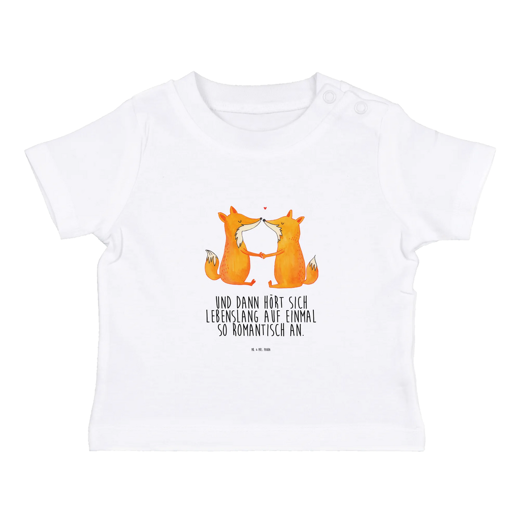 Organic Baby Shirt Füchse Liebe Baby T-Shirt, Jungen Baby T-Shirt, Mädchen Baby T-Shirt, Shirt, Fuchs, Füchse, Fox, Liebe, Liebespaar, Paar, Partner, Freundin, Freund, Ehe, Verlobte, Ehemann, Ehefrau, Liebesbeweis