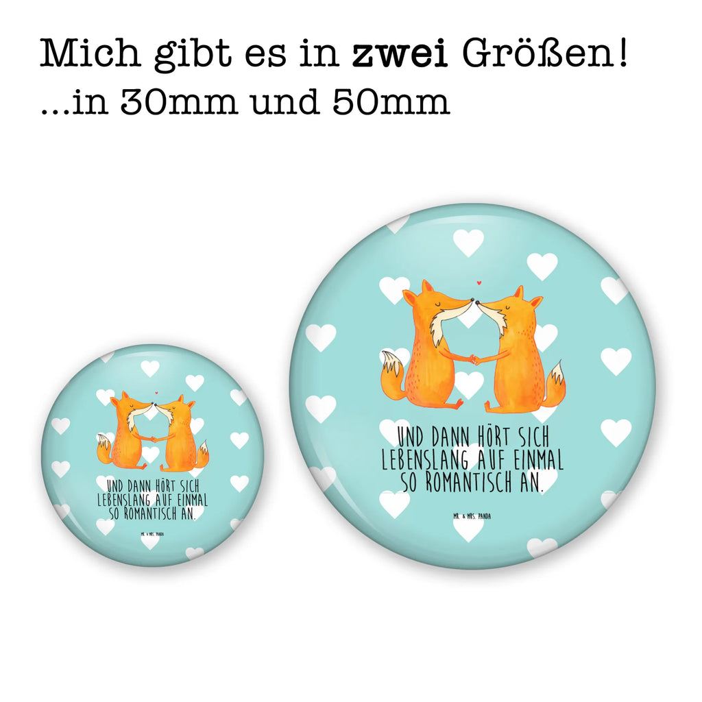 Button Füchse Liebe 50mm Button, Button, Pin, Anstecknadel, Fuchs, Füchse, Fox, Liebe, Liebespaar, Paar, Partner, Freundin, Freund, Ehe, Verlobte, Ehemann, Ehefrau, Liebesbeweis