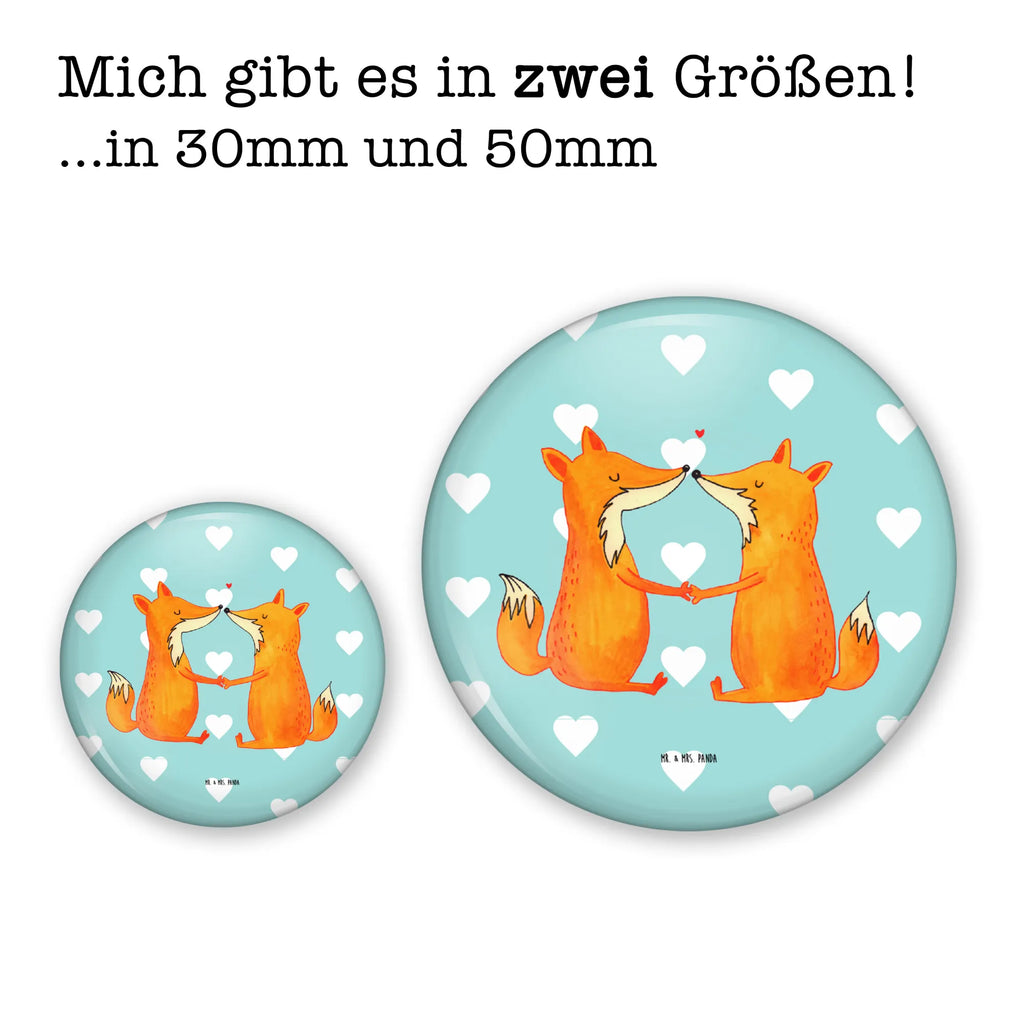 Button Füchse Liebe 50mm Button, Button, Pin, Anstecknadel, Fuchs, Füchse, Fox, Liebe, Liebespaar, Paar, Partner, Freundin, Freund, Ehe, Verlobte, Ehemann, Ehefrau, Liebesbeweis