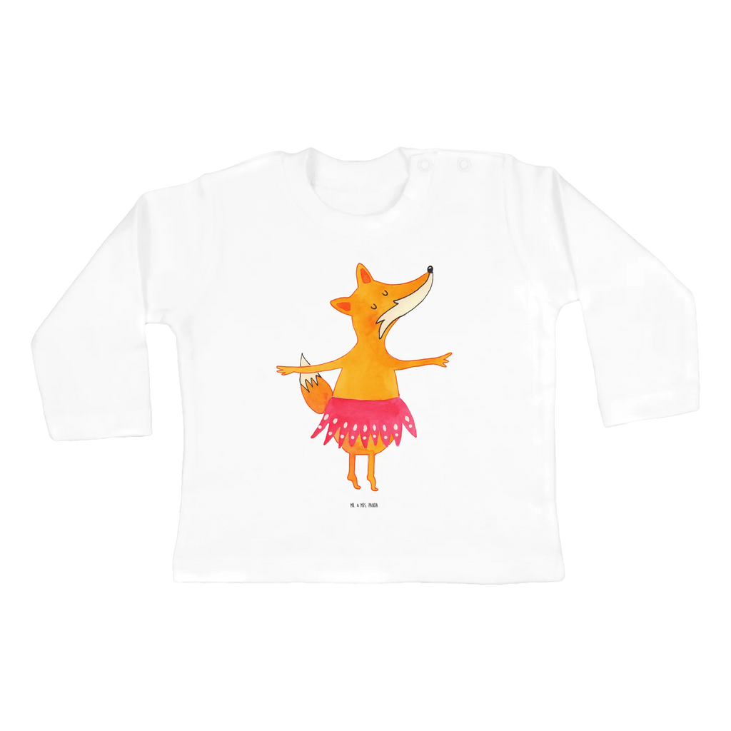 Baby Longsleeve Fuchs Ballerina Mädchen, Jungen, Baby, Langarm, Bio, Kleidung, Fuchs, Fuchs Spruch, Füchse, Füchsin, Ballerina, Ballett, Tänzerin, Tanzen, Party, Einladung, Geburtstag