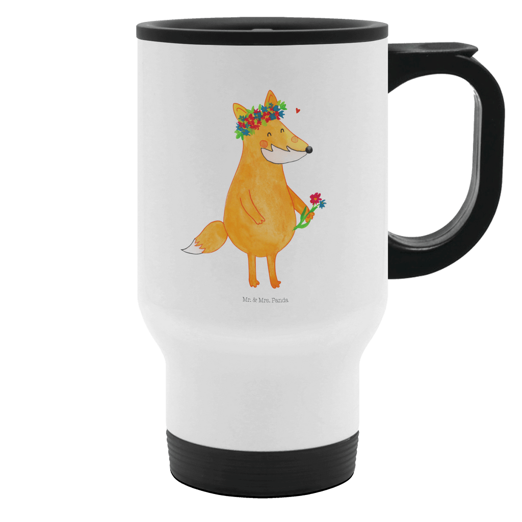 Thermobecher Fuchs Blumenliebe Thermobecher, To Go Becher, Thermotasse, Kaffeebecher, Isolierbecher, Thermobecher To Go, Warmhaltetasse, Edelstahlbecher, Reisebecher, Tasse mit Deckel, Thermobecher für 400 ml, Kaffeetasse zum Mitnehmen, Tasse zum Mitnehmen, Spülmaschinenfest, Fuchs, Füchse, Fox, Liebe, Freundin, Fuchsmädchen, Blumenmädchen, Freundinnen, Liebesbeweis, Blume, Blumen, Motivation, Freude, ich, mich, Selbstliebe