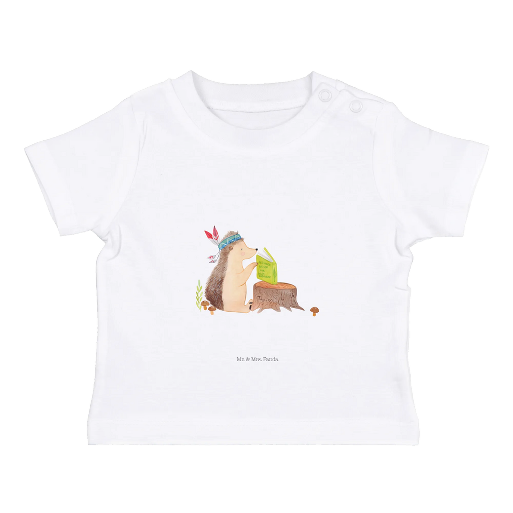 Organic Baby Shirt Igel Federschmuck Baby T-Shirt, Jungen Baby T-Shirt, Mädchen Baby T-Shirt, Shirt, Waldtiere, Tiere, Igel, Indianer, Abenteuer, Lagerfeuer, Camping