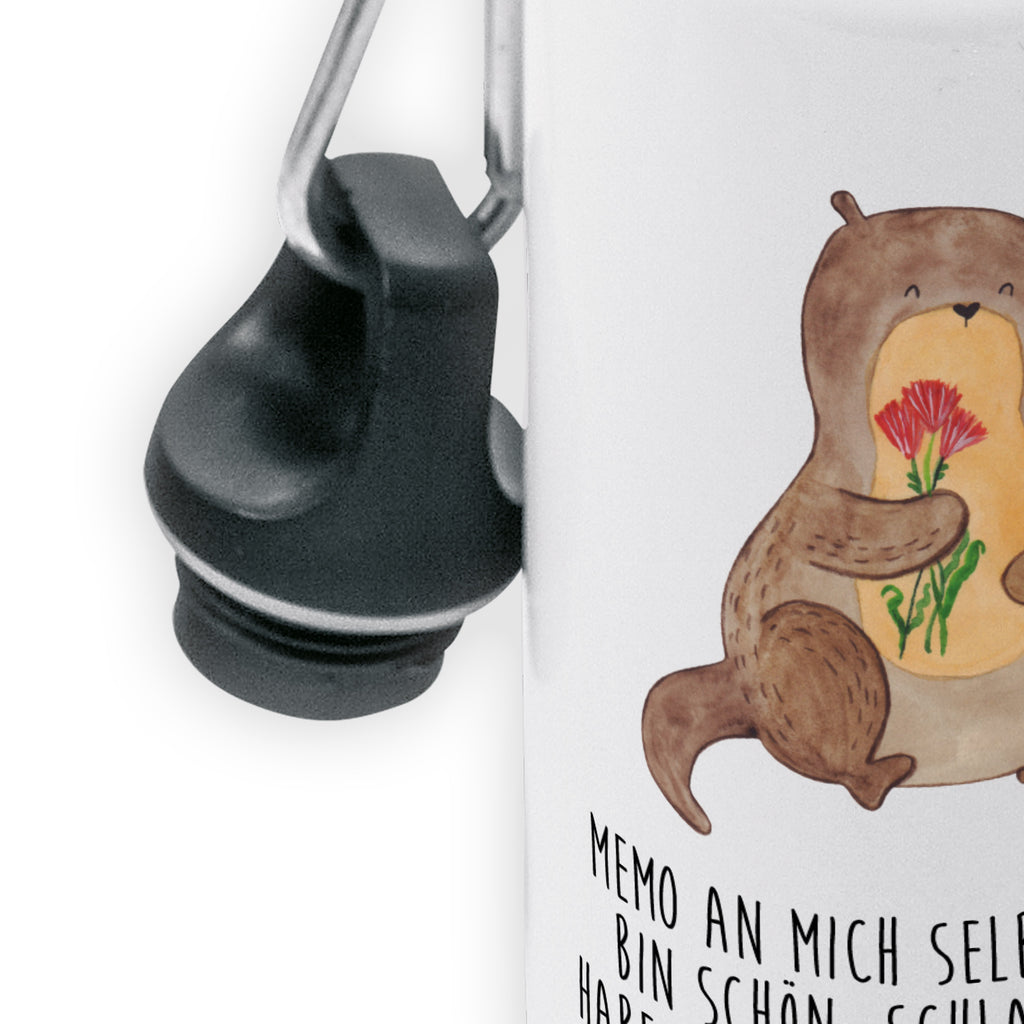 Kindertrinkflasche Otter Blumenstrauß Kindertrinkflasche, Kinder Trinkflasche, Trinkflasche, Flasche, Kinderflasche, Kinder, Kids, Kindergarten Flasche, Grundschule, Jungs, Mädchen, Otter, Fischotter, Seeotter, Otter Seeotter See Otter