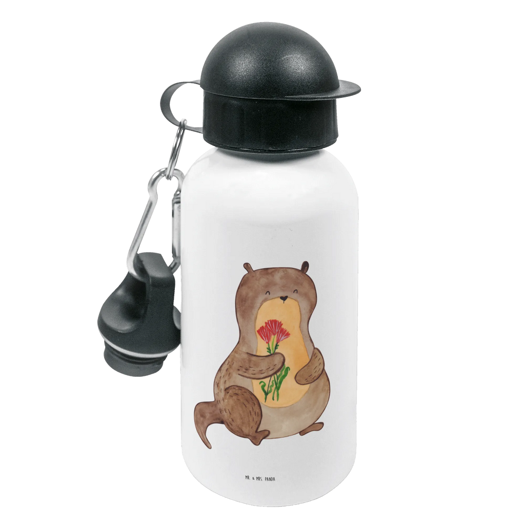 Kindertrinkflasche Otter Blumenstrauß Kindertrinkflasche, Kinder Trinkflasche, Trinkflasche, Flasche, Kinderflasche, Kinder, Kids, Kindergarten Flasche, Grundschule, Jungs, Mädchen, Otter, Fischotter, Seeotter, Otter Seeotter See Otter