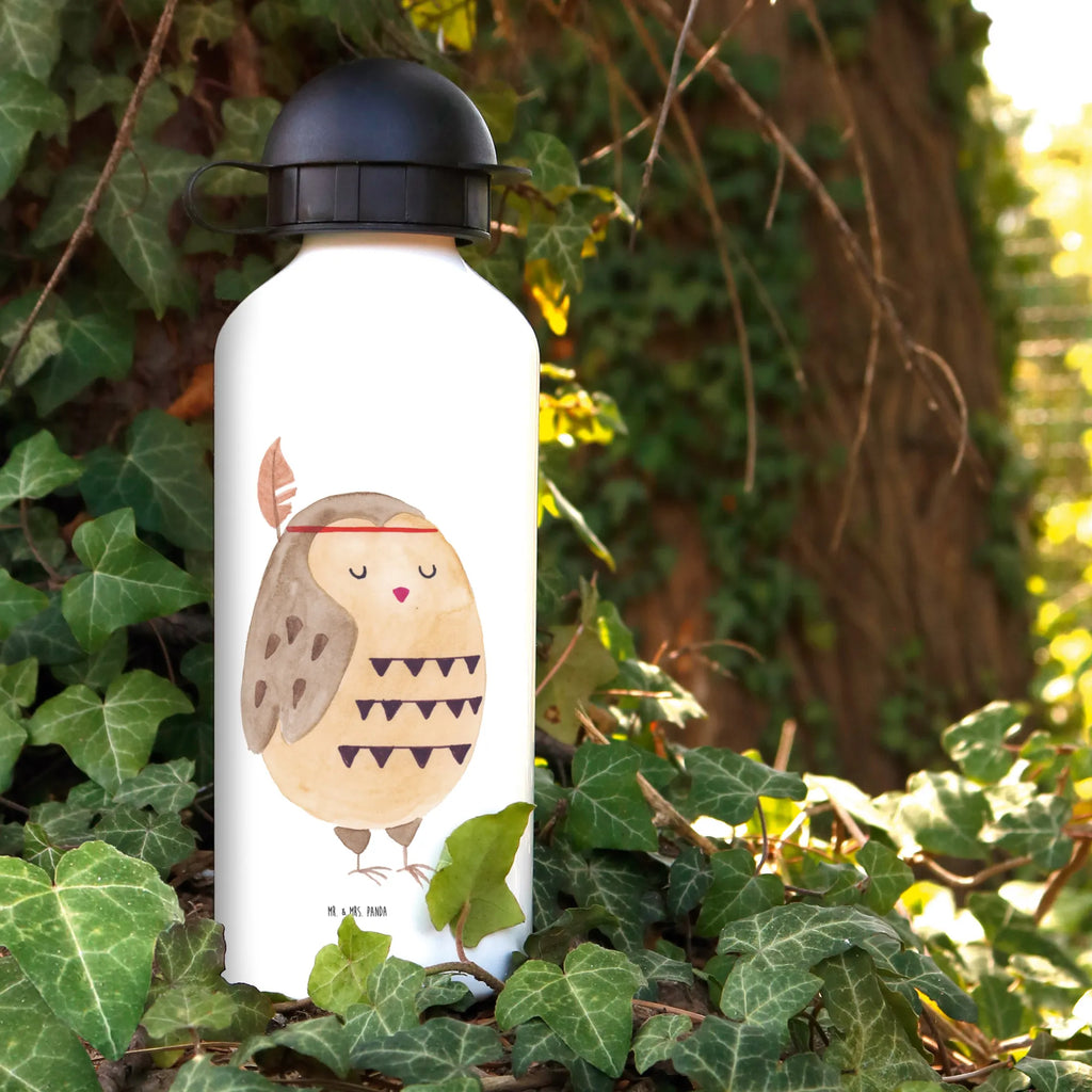 Kindertrinkflasche Eule Federschmuck Kindertrinkflasche, Kinder Trinkflasche, Trinkflasche, Flasche, Kinderflasche, Kinder, Kids, Kindergarten Flasche, Grundschule, Jungs, Mädchen, Eule, Eule Deko, Owl, Das Leben ist ein Abenteuer, Reisespruch, Federschmuck, Dekoration