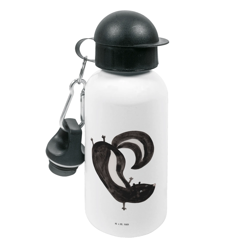 Kindertrinkflasche Stinktier Handstand Kindertrinkflasche, Kinder Trinkflasche, Trinkflasche, Flasche, Kinderflasche, Kinder, Kids, Kindergarten Flasche, Grundschule, Jungs, Mädchen, Stinktier, Skunk, Wildtier, Raubtier, Stinker, Stinki, Spielplatz, verpielt, Kind