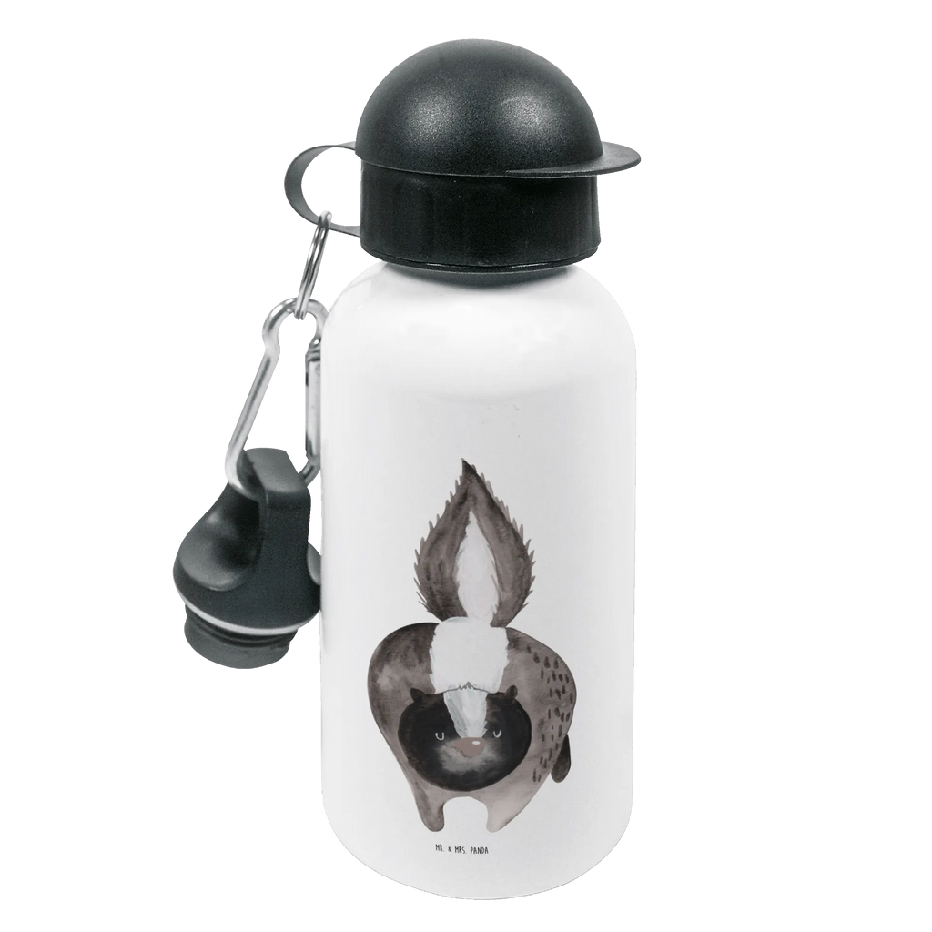 Kindertrinkflasche Stinktier Angriff Kindertrinkflasche, Kinder Trinkflasche, Trinkflasche, Flasche, Kinderflasche, Kinder, Kids, Kindergarten Flasche, Grundschule, Jungs, Mädchen, Stinktier, Skunk, Wildtier, Raubtier, Stinker, Stinki, wütend, Drohung