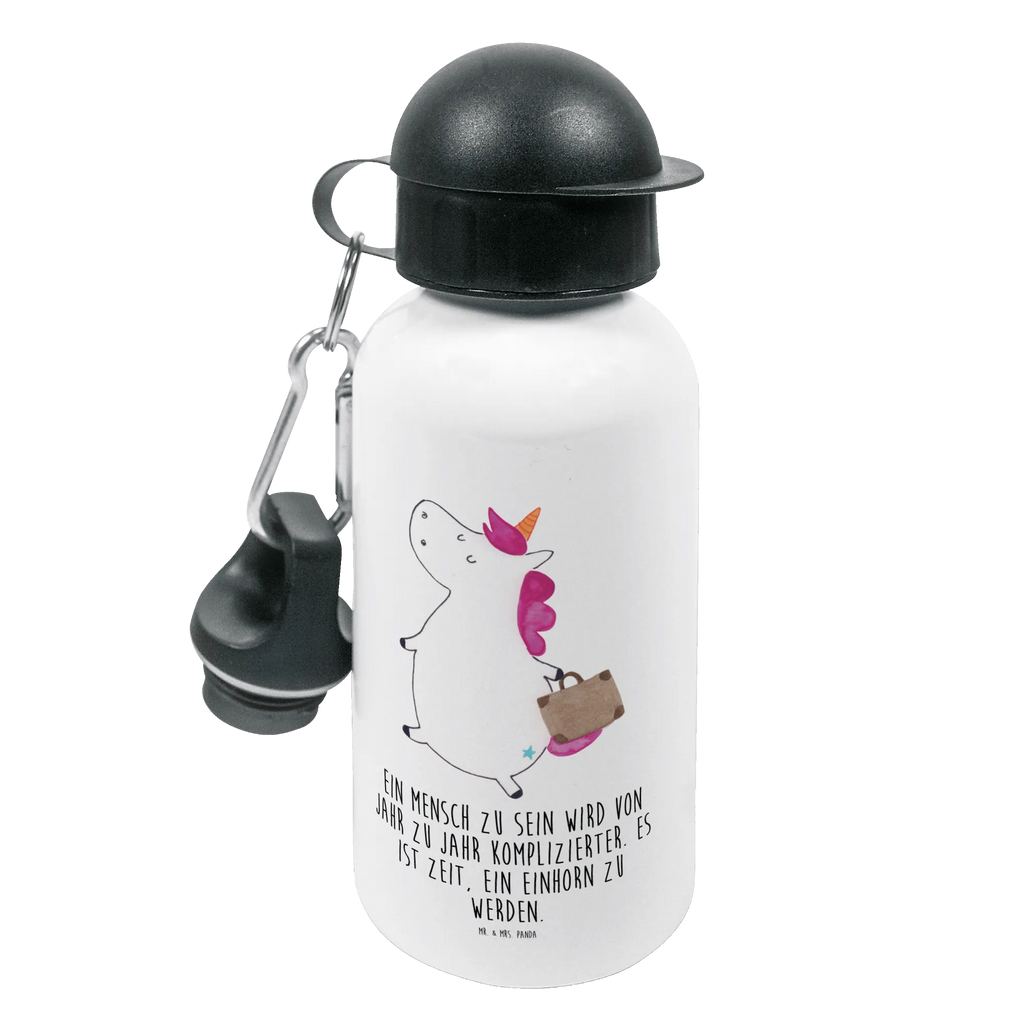 Kindertrinkflasche Einhorn Koffer Kindertrinkflasche, Kinder Trinkflasche, Trinkflasche, Flasche, Kinderflasche, Kinder, Kids, Kindergarten Flasche, Grundschule, Jungs, Mädchen, Einhorn, Einhörner, Einhorn Deko, Pegasus, Unicorn, unicorn, Koffer, Verreisen, Reise, Gepäck, Abenteuer, Erwachsen, Kind, albern, Spaß, lustig, witzig