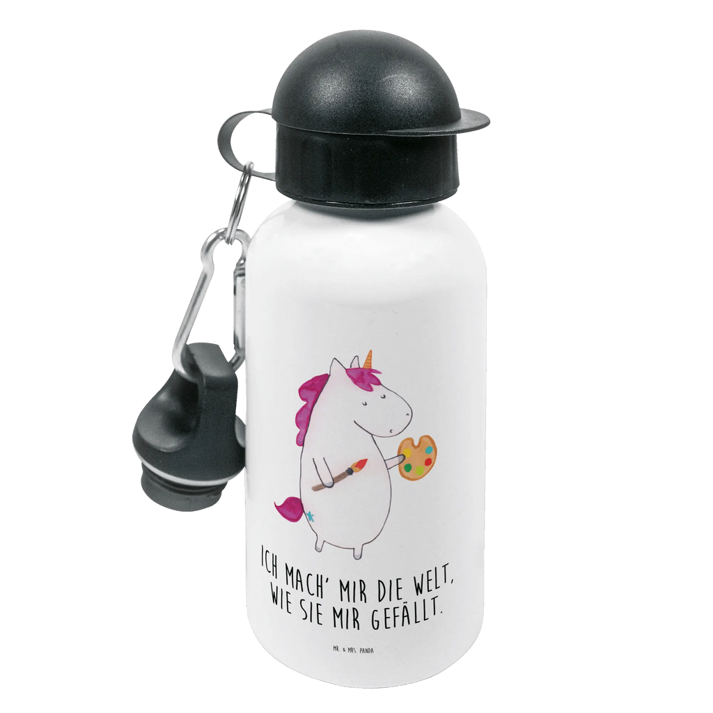 Kindertrinkflasche Einhorn Künstler Kindertrinkflasche, Kinder Trinkflasche, Trinkflasche, Flasche, Kinderflasche, Kinder, Kids, Kindergarten Flasche, Grundschule, Jungs, Mädchen, Einhorn, Einhörner, Einhorn Deko, Unicorn, Englisch, Künstler, Artist, Malen, Zeichnen, Welt, Farbe, Stift, Pinsel, Geschenk, Maler