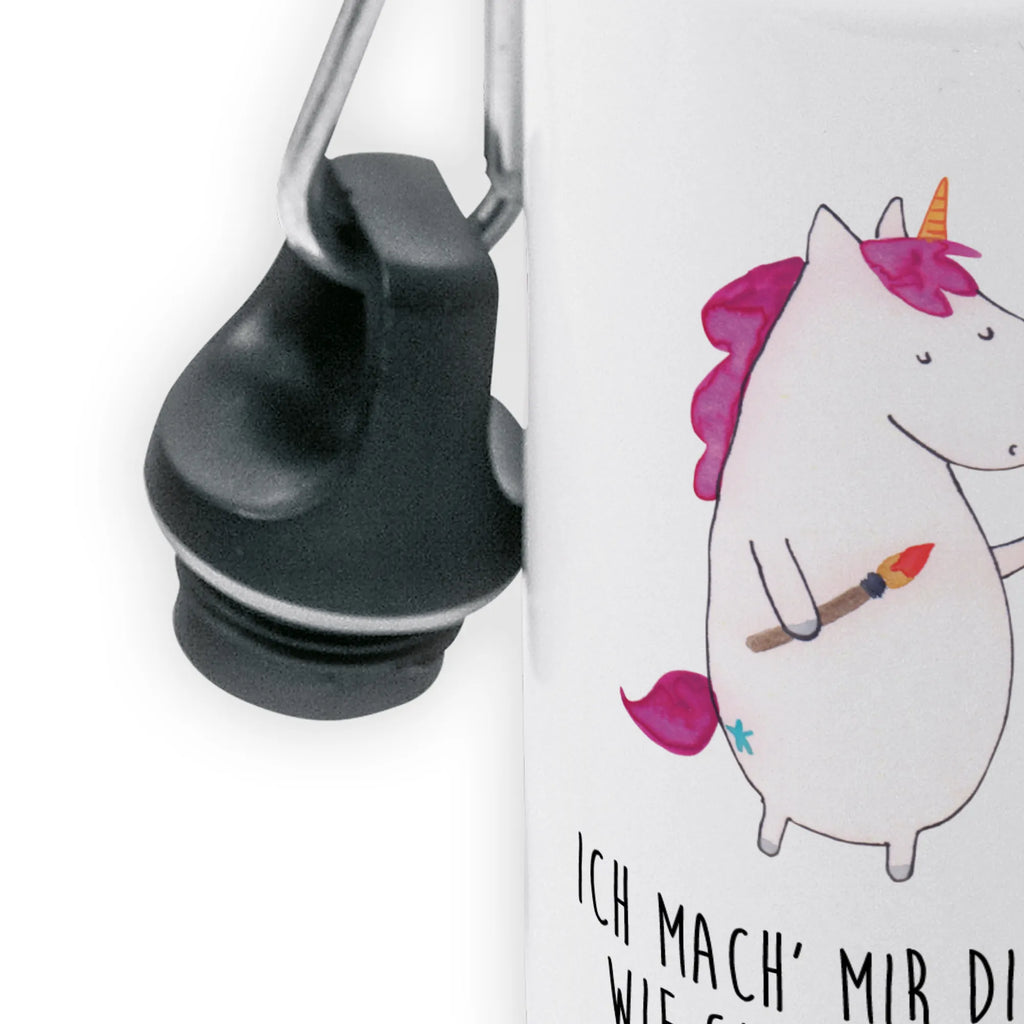 Kindertrinkflasche Einhorn Künstler Kindertrinkflasche, Kinder Trinkflasche, Trinkflasche, Flasche, Kinderflasche, Kinder, Kids, Kindergarten Flasche, Grundschule, Jungs, Mädchen, Einhorn, Einhörner, Einhorn Deko, Unicorn, Englisch, Künstler, Artist, Malen, Zeichnen, Welt, Farbe, Stift, Pinsel, Geschenk, Maler