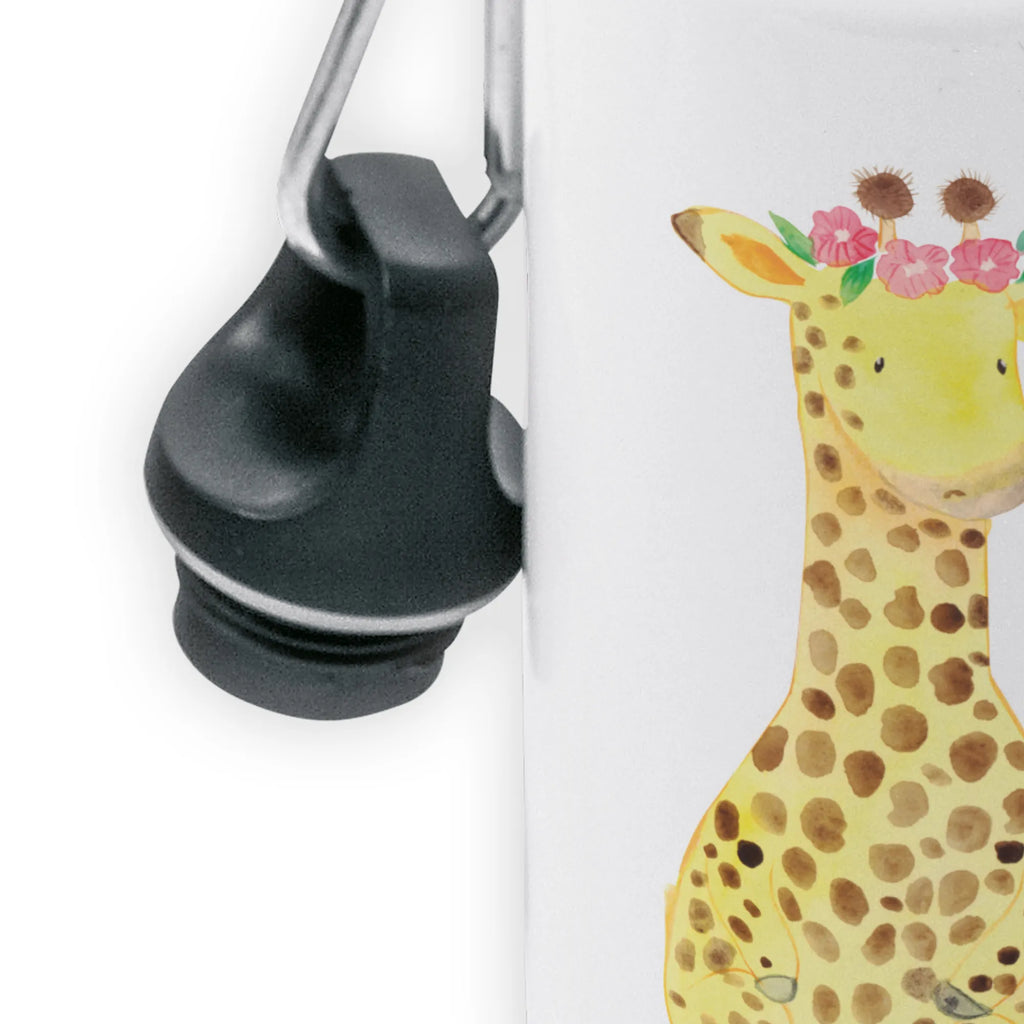 Kindertrinkflasche Giraffe Blumenkranz Kindertrinkflasche, Kinder Trinkflasche, Trinkflasche, Flasche, Kinderflasche, Kinder, Kids, Kindergarten Flasche, Grundschule, Jungs, Mädchen, Afrika, Wildtiere, Giraffe, Blumenkranz, Abenteurer, Selbstliebe, Freundin