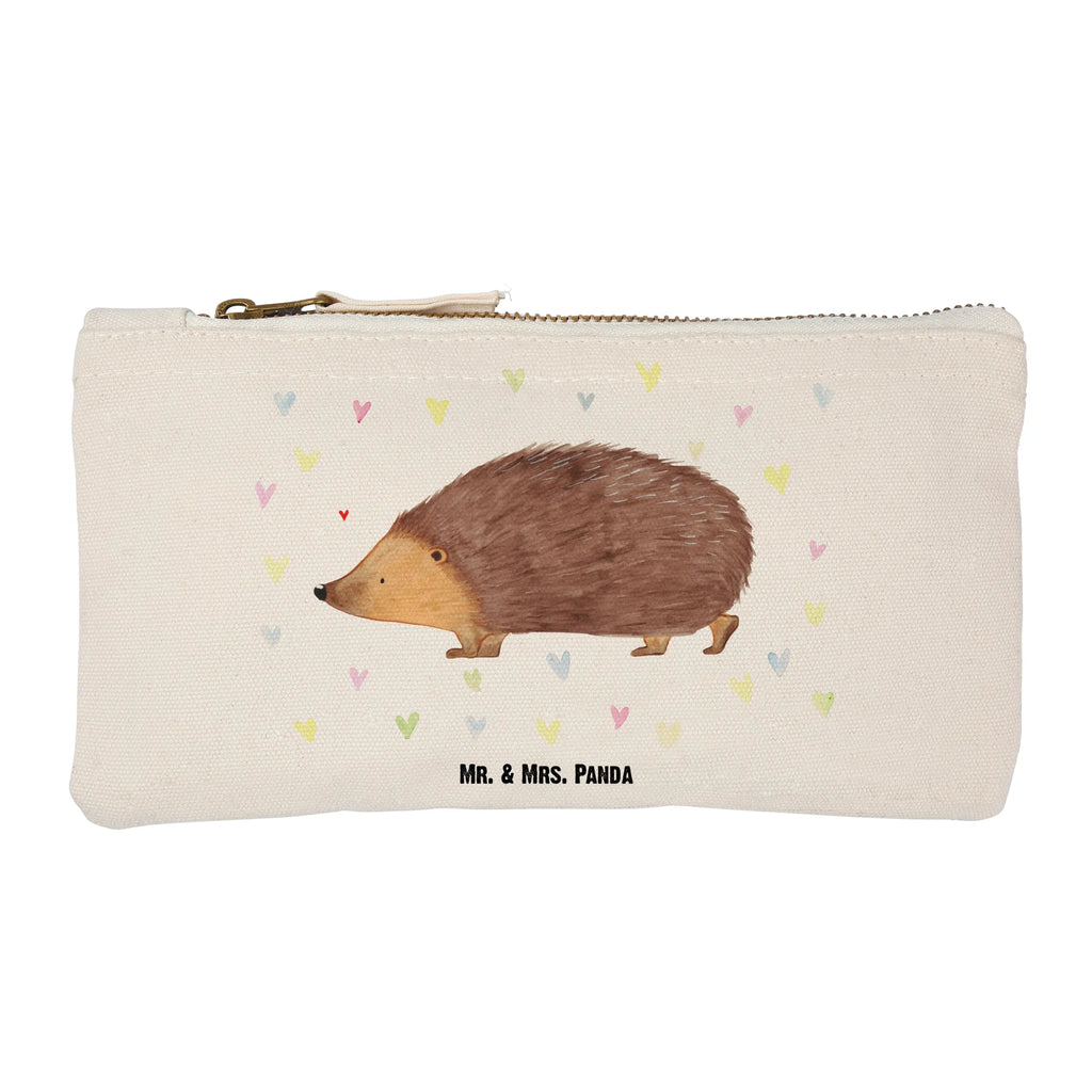 Schminktasche Igel Herzen Schminktasche, Kosmetiktasche, Kosmetikbeutel, Stiftemäppchen, Etui, Federmappe, Makeup, XXL, Schminketui, Kosmetiketui, Schlamperetui, Tiermotive, Gute Laune, lustige Sprüche, Tiere, Liebe, Herz, Herzen, Igel, Vertrauen, Kuss, Leben