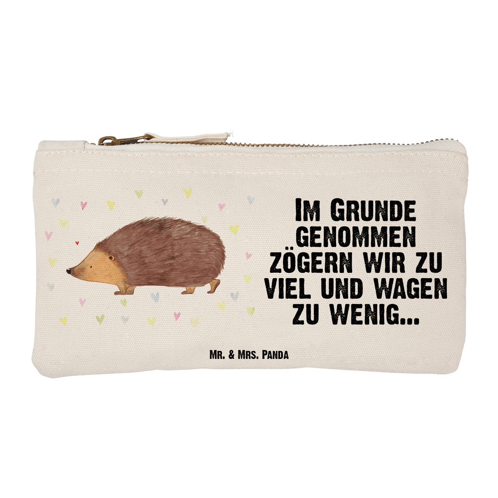 Schminktasche Igel Herzen Schminktasche, Kosmetiktasche, Kosmetikbeutel, Stiftemäppchen, Etui, Federmappe, Makeup, XXL, Schminketui, Kosmetiketui, Schlamperetui, Tiermotive, Gute Laune, lustige Sprüche, Tiere, Liebe, Herz, Herzen, Igel, Vertrauen, Kuss, Leben