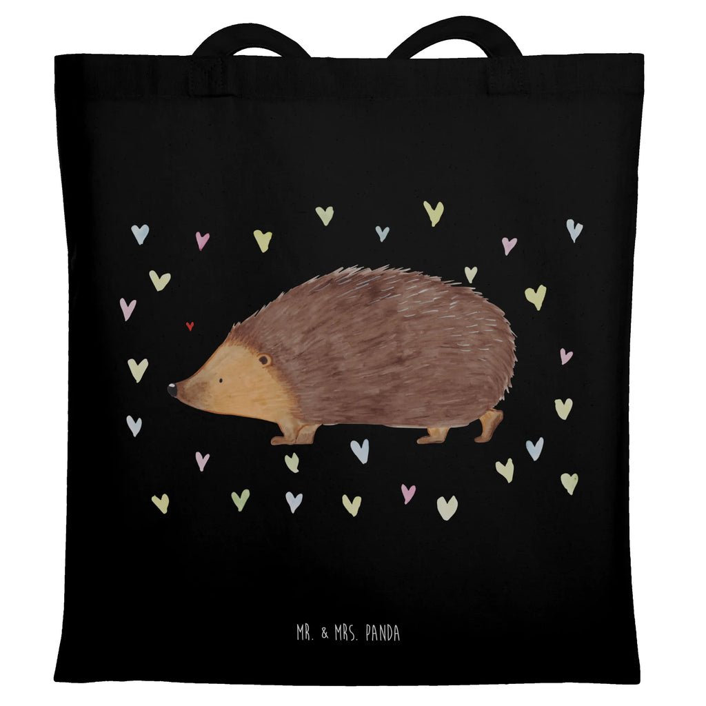 Tragetasche Igel Herzen Beuteltasche, Beutel, Einkaufstasche, Jutebeutel, Stoffbeutel, Tasche, Shopper, Umhängetasche, Strandtasche, Schultertasche, Stofftasche, Tragetasche, Badetasche, Jutetasche, Einkaufstüte, Laptoptasche, Tiermotive, Gute Laune, lustige Sprüche, Tiere, Liebe, Herz, Herzen, Igel, Vertrauen, Kuss, Leben