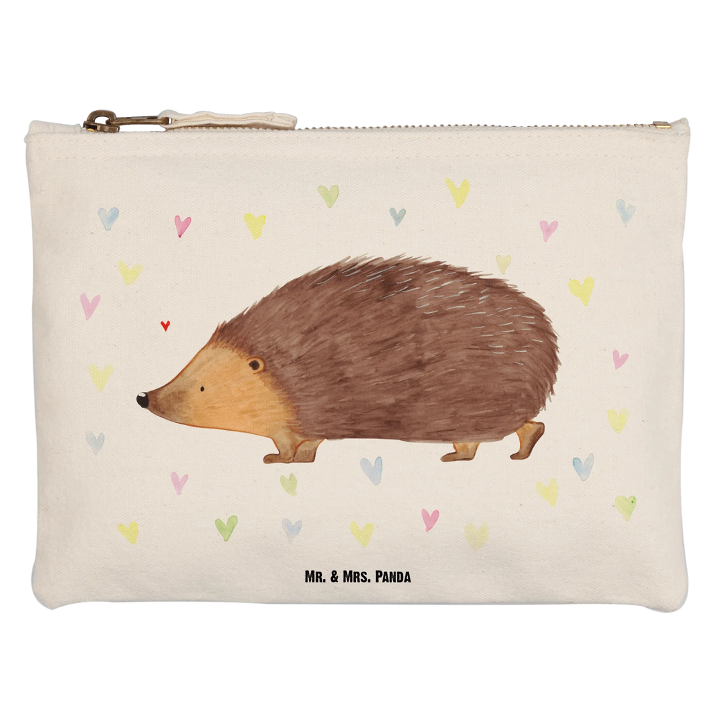 Schminktasche Igel Herzen Schminktasche, Kosmetiktasche, Kosmetikbeutel, Stiftemäppchen, Etui, Federmappe, Makeup, XXL, Schminketui, Kosmetiketui, Schlamperetui, Tiermotive, Gute Laune, lustige Sprüche, Tiere, Liebe, Herz, Herzen, Igel, Vertrauen, Kuss, Leben