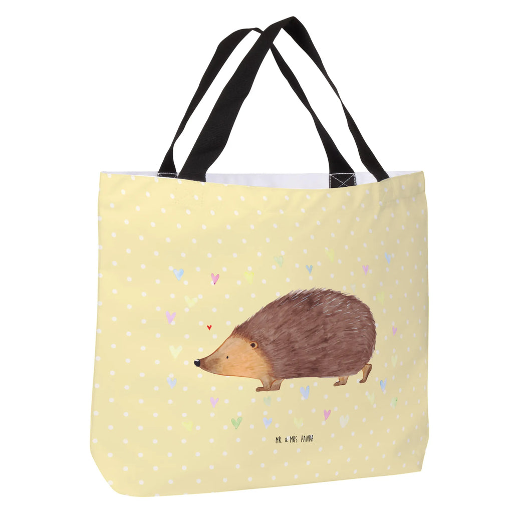 Shopper Igel Herzen Beutel, Einkaufstasche, Tasche, Strandtasche, Einkaufsbeutel, Shopper, Schultasche, Freizeittasche, Tragebeutel, Schulbeutel, Alltagstasche, Tiermotive, Gute Laune, lustige Sprüche, Tiere, Liebe, Herz, Herzen, Igel, Vertrauen, Kuss, Leben