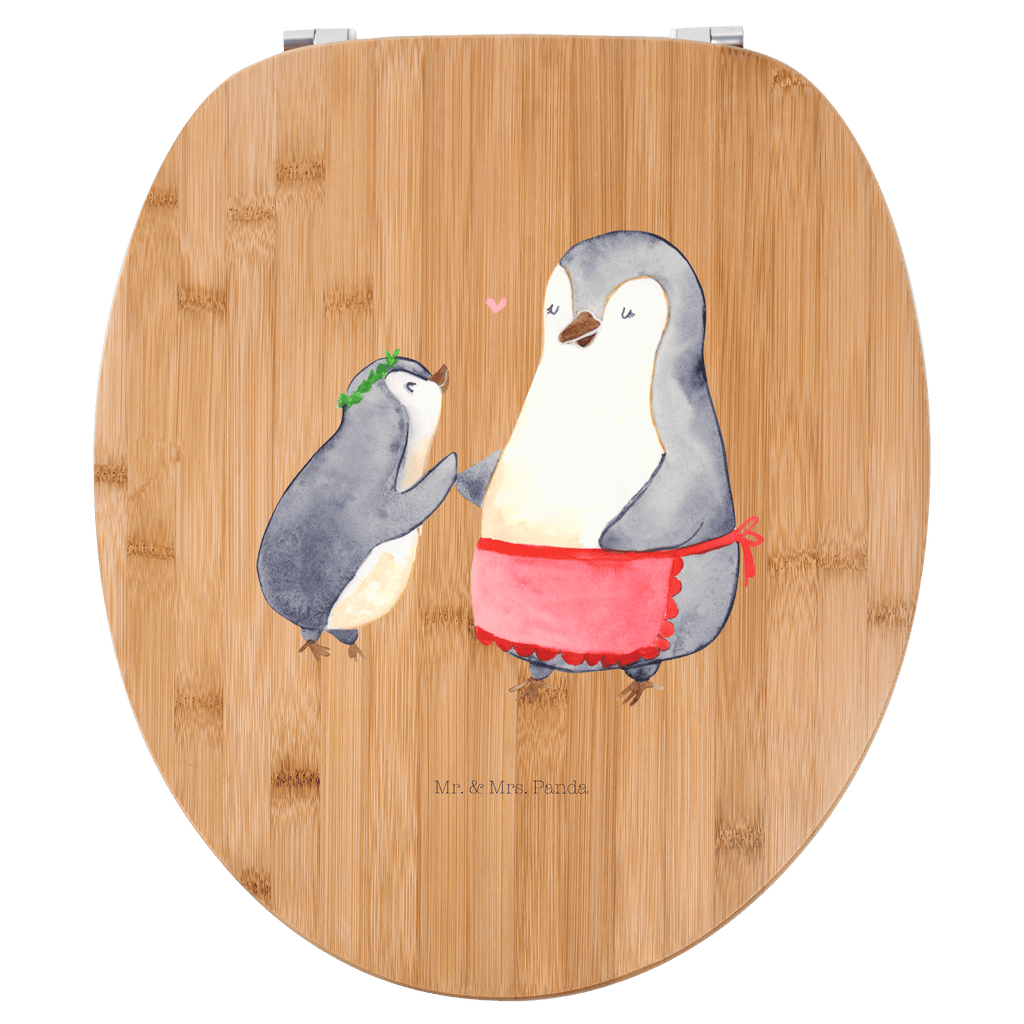 Motiv WC Sitz Pinguin mit Kind Klobrille, Klodeckel, Toilettendeckel, WC-Sitz, Toilette, Familie, Vatertag, Muttertag, Bruder, Schwester, Mama, Papa, Oma, Opa, Geschenk, Mami, Mutti, Mutter, Geburststag