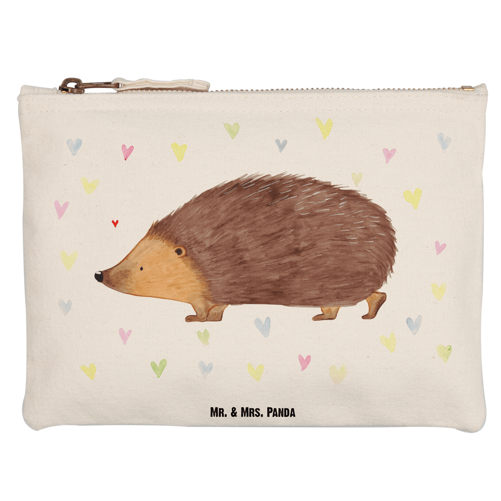 Schminktasche Igel Herzen Schminktasche, Kosmetiktasche, Kosmetikbeutel, Stiftemäppchen, Etui, Federmappe, Makeup, XXL, Schminketui, Kosmetiketui, Schlamperetui, Tiermotive, Gute Laune, lustige Sprüche, Tiere, Liebe, Herz, Herzen, Igel, Vertrauen, Kuss, Leben