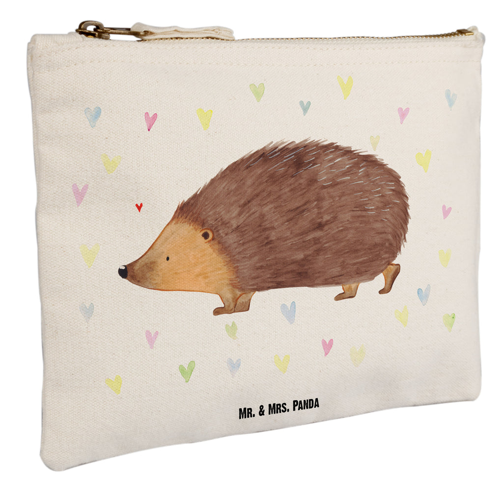 Schminktasche Igel Herzen Schminktasche, Kosmetiktasche, Kosmetikbeutel, Stiftemäppchen, Etui, Federmappe, Makeup, XXL, Schminketui, Kosmetiketui, Schlamperetui, Tiermotive, Gute Laune, lustige Sprüche, Tiere, Liebe, Herz, Herzen, Igel, Vertrauen, Kuss, Leben