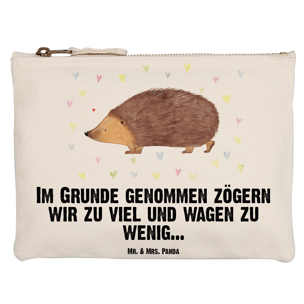 Schminktasche Igel Herzen Schminktasche, Kosmetiktasche, Kosmetikbeutel, Stiftemäppchen, Etui, Federmappe, Makeup, XXL, Schminketui, Kosmetiketui, Schlamperetui, Tiermotive, Gute Laune, lustige Sprüche, Tiere, Liebe, Herz, Herzen, Igel, Vertrauen, Kuss, Leben