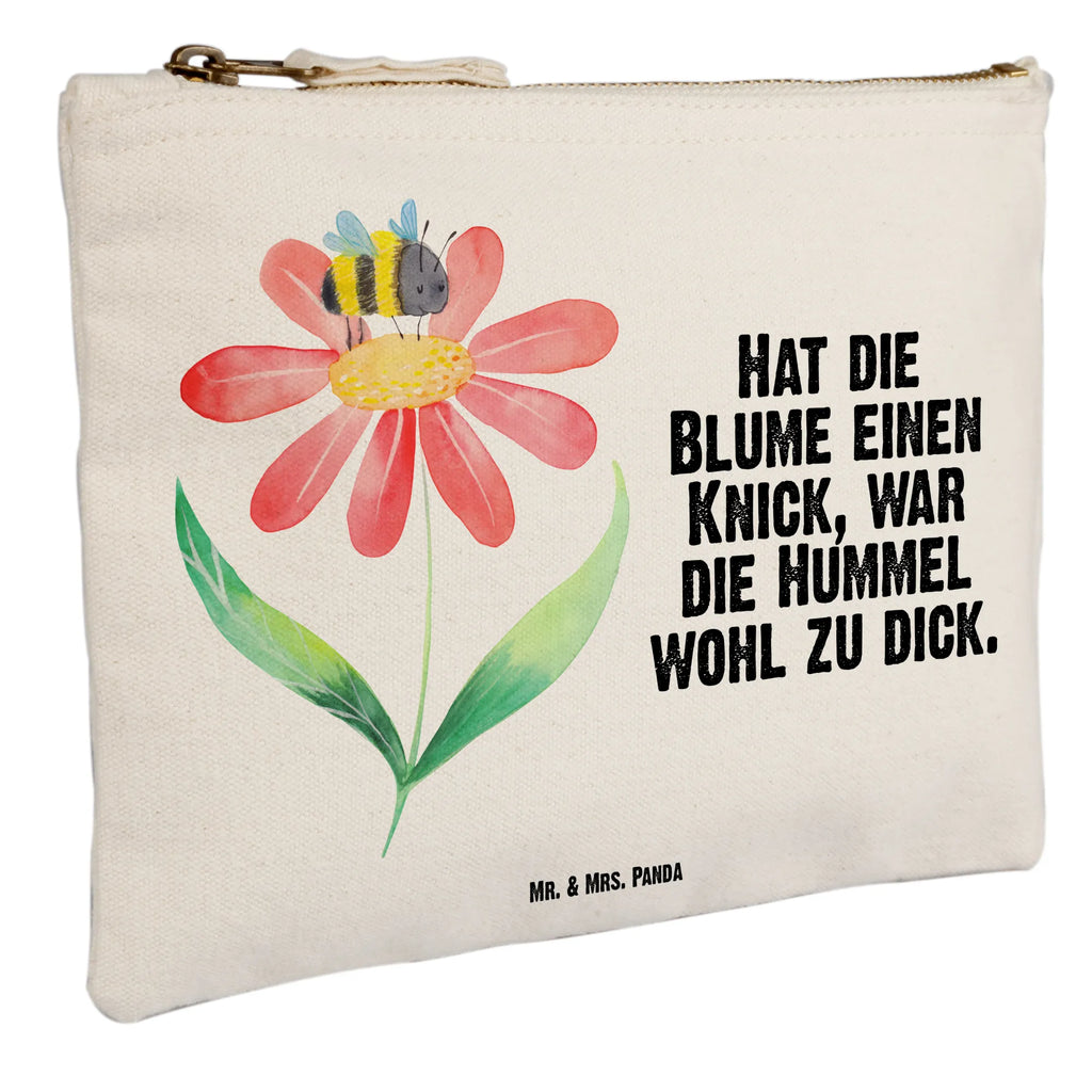 Schminktasche Hummel Blume Schminktasche, Kosmetiktasche, Kosmetikbeutel, Stiftemäppchen, Etui, Federmappe, Makeup, XXL, Schminketui, Kosmetiketui, Schlamperetui, Tiermotive, Gute Laune, lustige Sprüche, Tiere, Hummel, Blume, Wespe, Flauschig, Natur, Feld, Hummeln, Biene