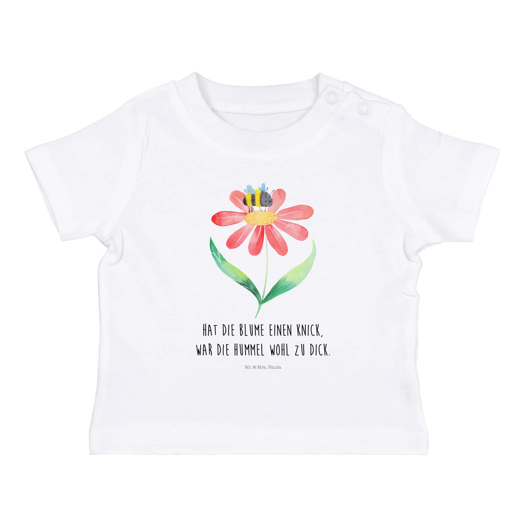 Organic Baby Shirt Hummel Blume Baby T-Shirt, Jungen Baby T-Shirt, Mädchen Baby T-Shirt, Shirt, Tiermotive, Gute Laune, lustige Sprüche, Tiere, Hummel, Blume, Wespe, Flauschig, Natur, Feld, Hummeln, Biene