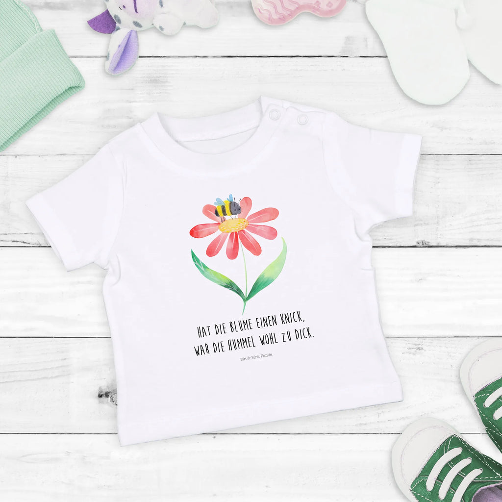 Organic Baby Shirt Hummel Blume Baby T-Shirt, Jungen Baby T-Shirt, Mädchen Baby T-Shirt, Shirt, Tiermotive, Gute Laune, lustige Sprüche, Tiere, Hummel, Blume, Wespe, Flauschig, Natur, Feld, Hummeln, Biene