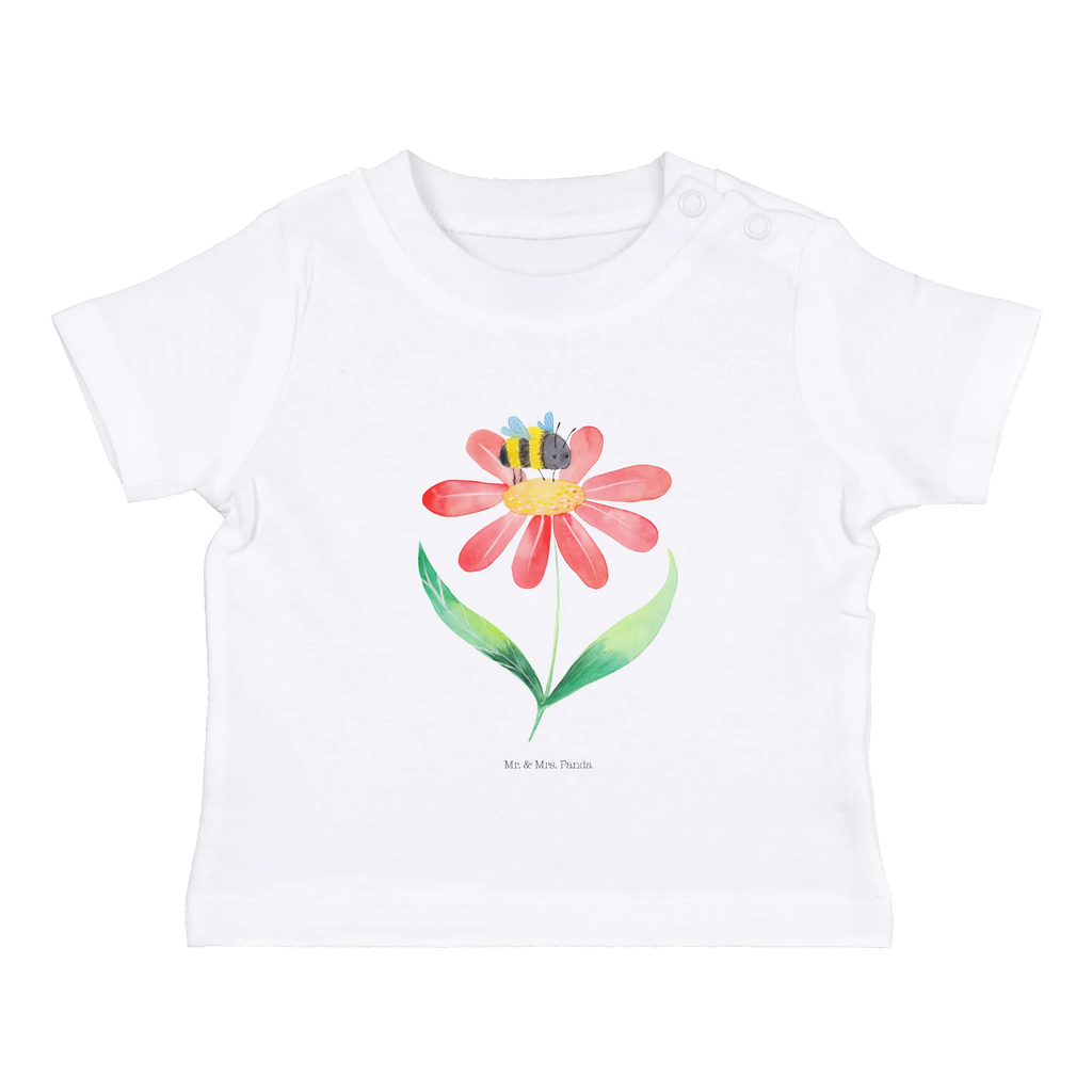 Organic Baby Shirt Hummel Blume Baby T-Shirt, Jungen Baby T-Shirt, Mädchen Baby T-Shirt, Shirt, Tiermotive, Gute Laune, lustige Sprüche, Tiere, Hummel, Blume, Wespe, Flauschig, Natur, Feld, Hummeln, Biene