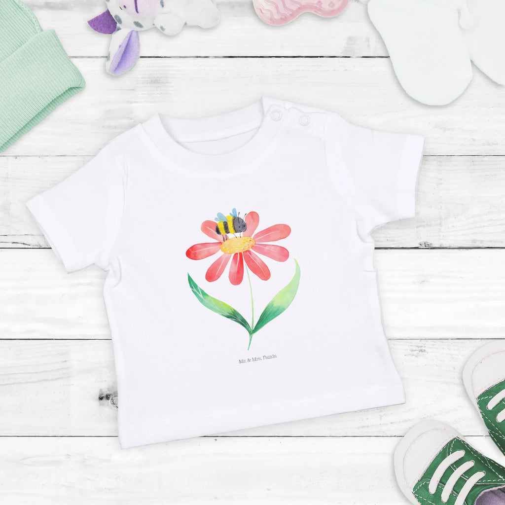 Organic Baby Shirt Hummel Blume Baby T-Shirt, Jungen Baby T-Shirt, Mädchen Baby T-Shirt, Shirt, Tiermotive, Gute Laune, lustige Sprüche, Tiere, Hummel, Blume, Wespe, Flauschig, Natur, Feld, Hummeln, Biene